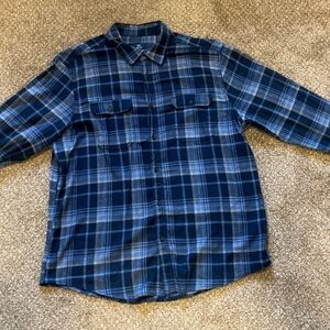 George Navy and Gray Checkered Shirt